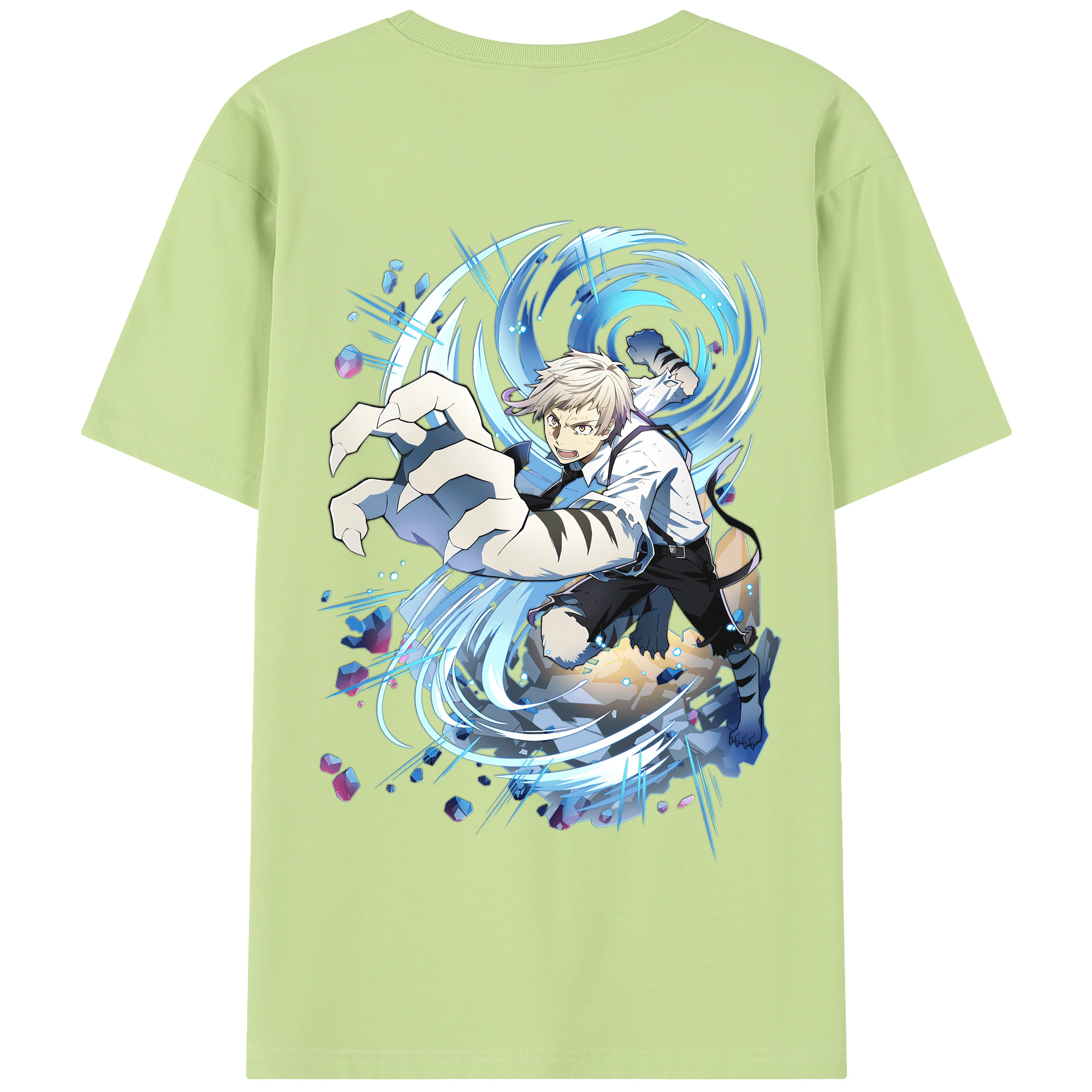 （画像用） 文豪ストレイドッグス Bungo Stray Dogs 綿100％半袖Tシャツ（背面プリント）